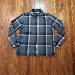 Fjallraven Womens Heavy Flannel Button Down Over Shirt Size XS SINGI Flannel
